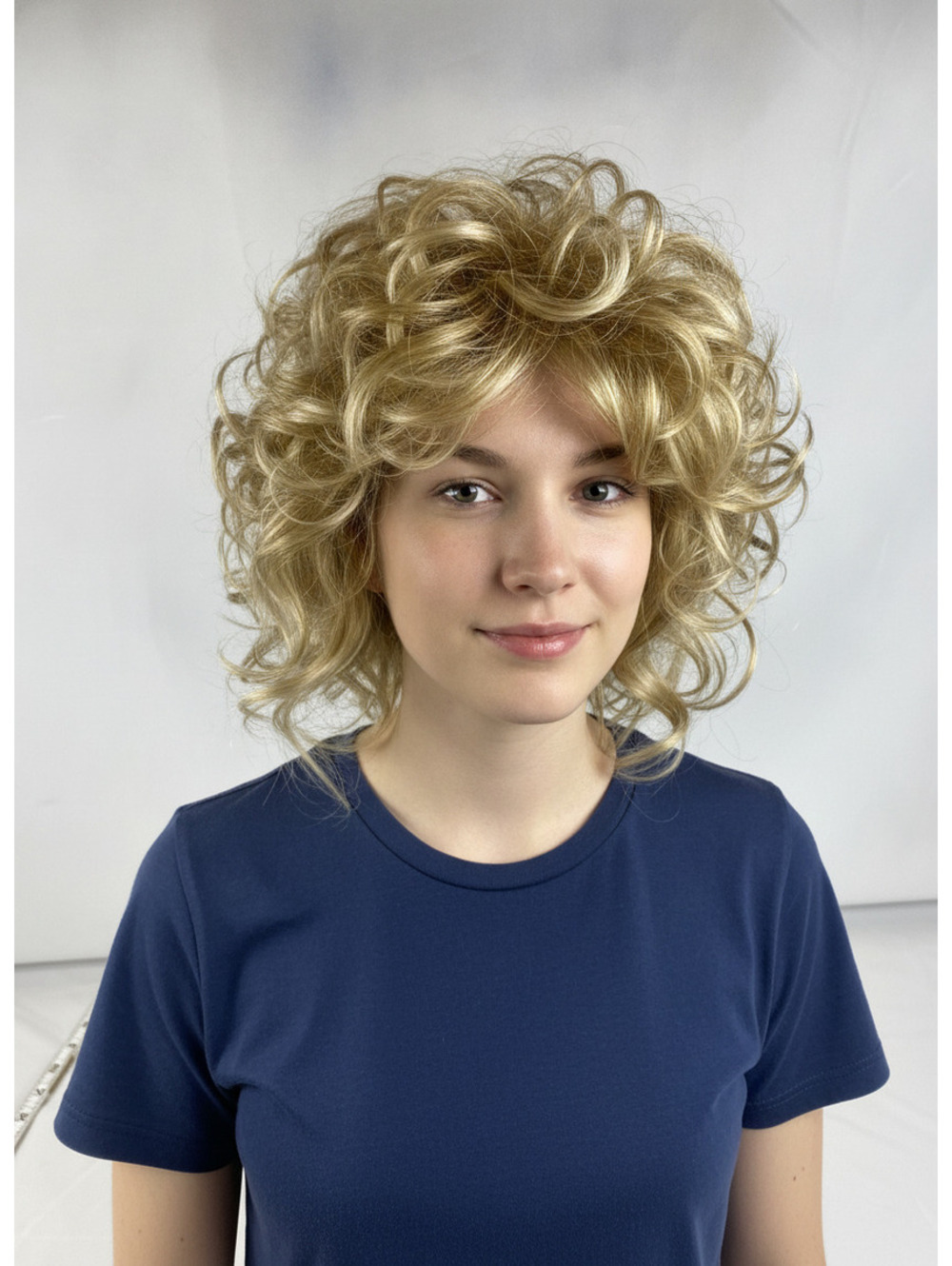 Curly Blonde Wig Costume Hairpiece